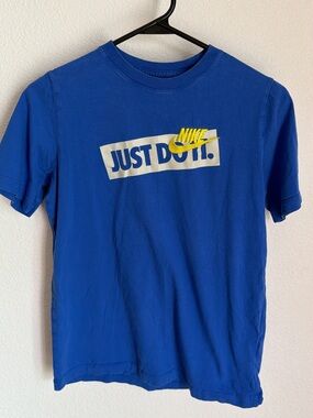 Nike Blue Kids Short-Sleeve 'Just Do It' Graphic Tee